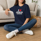 I  Love Jesus & Dogs T-Shirt – Christian Dog Lover Tee