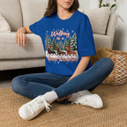 Walking in a Wiener Wonderland Forest Dogs Holiday Shirt