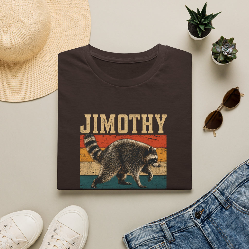 Jimothy Is My Spirit Animal Retro Tee Raccoon