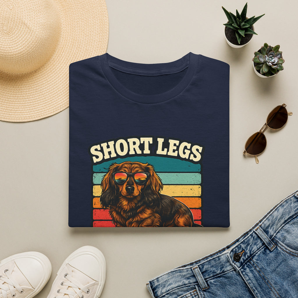 Short Legs Big Attitude T-Shirt — Retro Dachshund Dog Tee