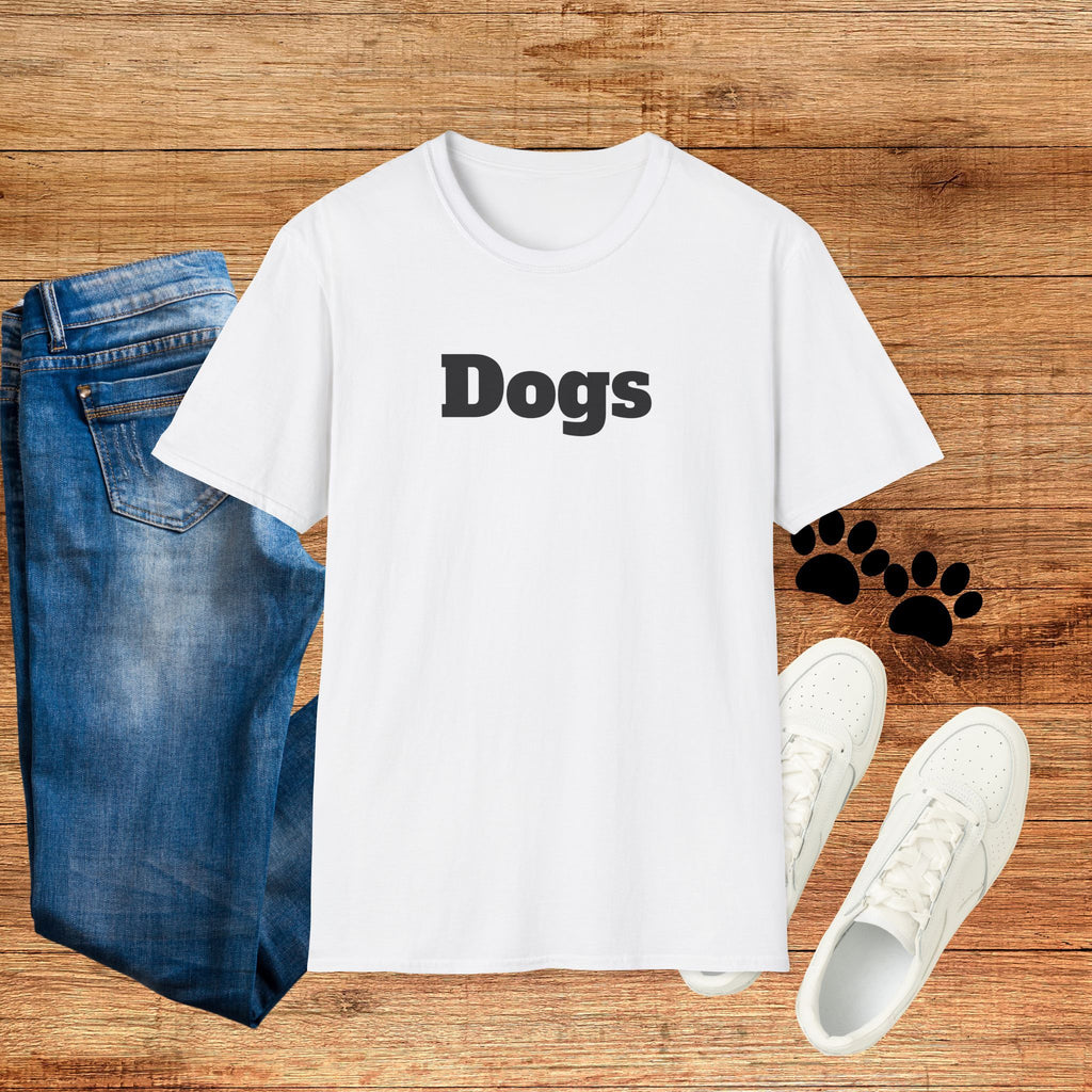 Dogs T-Shirt — Minimalist Dog Lover Tee