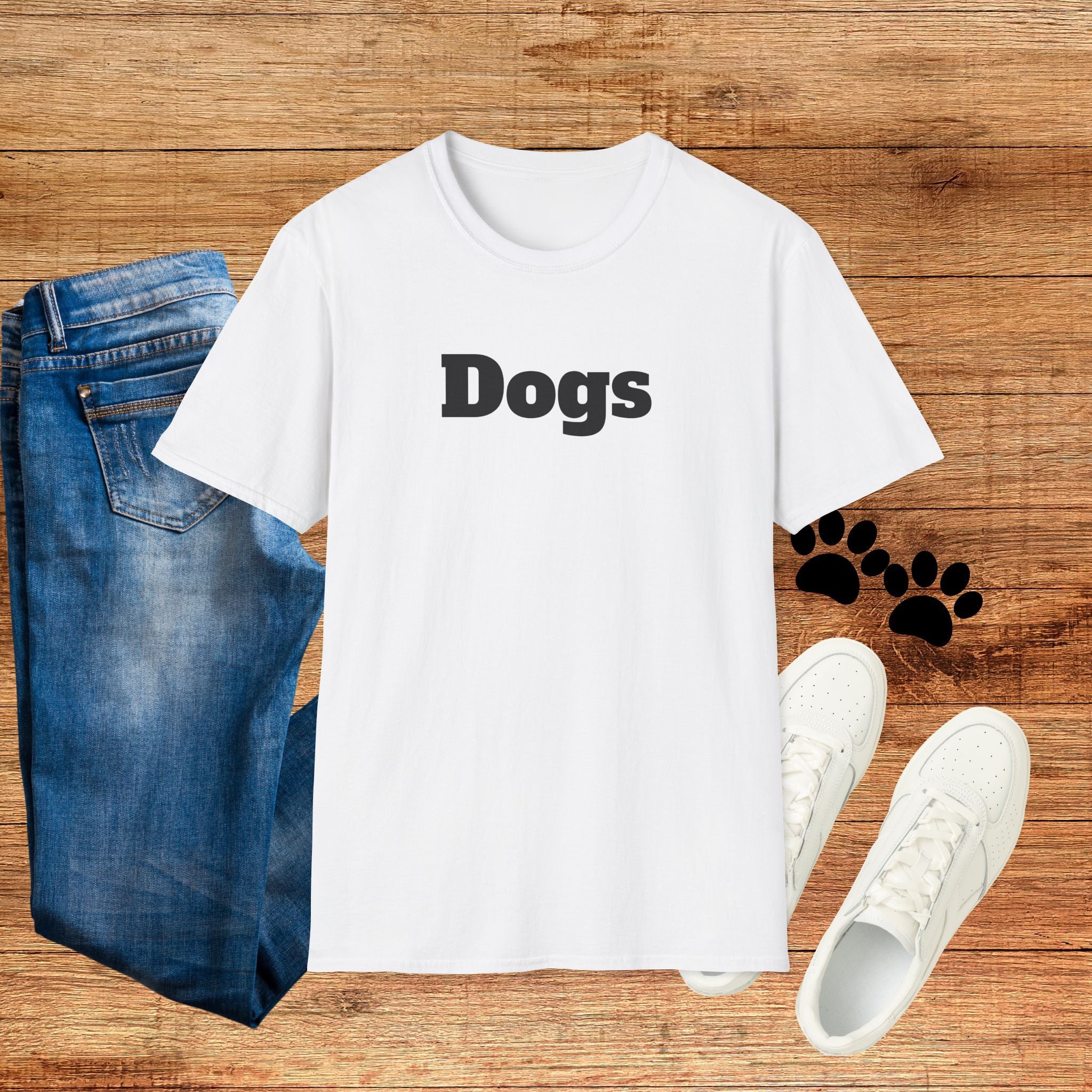 Dogs T-Shirt — Minimalist Dog Lover Tee