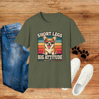 Corgi 'Short Legs, Big Attitude' T-Shirt