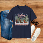 Walking in a Wiener Wonderland Forest Dogs Holiday Shirt