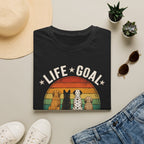 Life Goal: Pet All the Dogs Retro Rainbow Dog Lover Tee