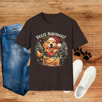 Feliz Navidog! Golden Retriever Holiday Tee