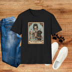 Dachshund Mom Tarot Tee — 'Dog Mom' Skeleton Card Graphic T-Shirt