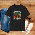 Short Legs Big Attitude T-Shirt — Retro Dachshund Dog Tee