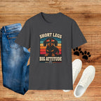 Short Legs Big Attitude T-Shirt — Retro Dachshund Graphic Tee