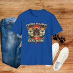 French Bulldog Dog Mom T-Shirt — Retro Sunset Frenchie Lover Tee