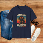 Short Legs Big Attitude T-Shirt — Retro Dachshund Graphic Tee