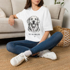 Dog Mom T‑Shirt — 'Best Dog Mom Ever' Golden Retriever Tee