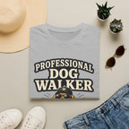 Professional Dog Walker T-Shirt — Certified by Dogs Graphic Tee