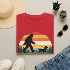 Bigfoot's Best Friend Retro Sunset Tee