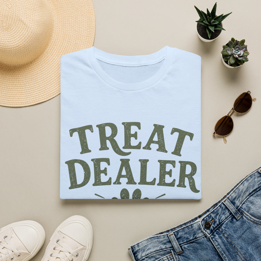 Treat Dealer T-Shirt — Funny Pet Treats Paw Print Tee for Dog & Cat Lovers