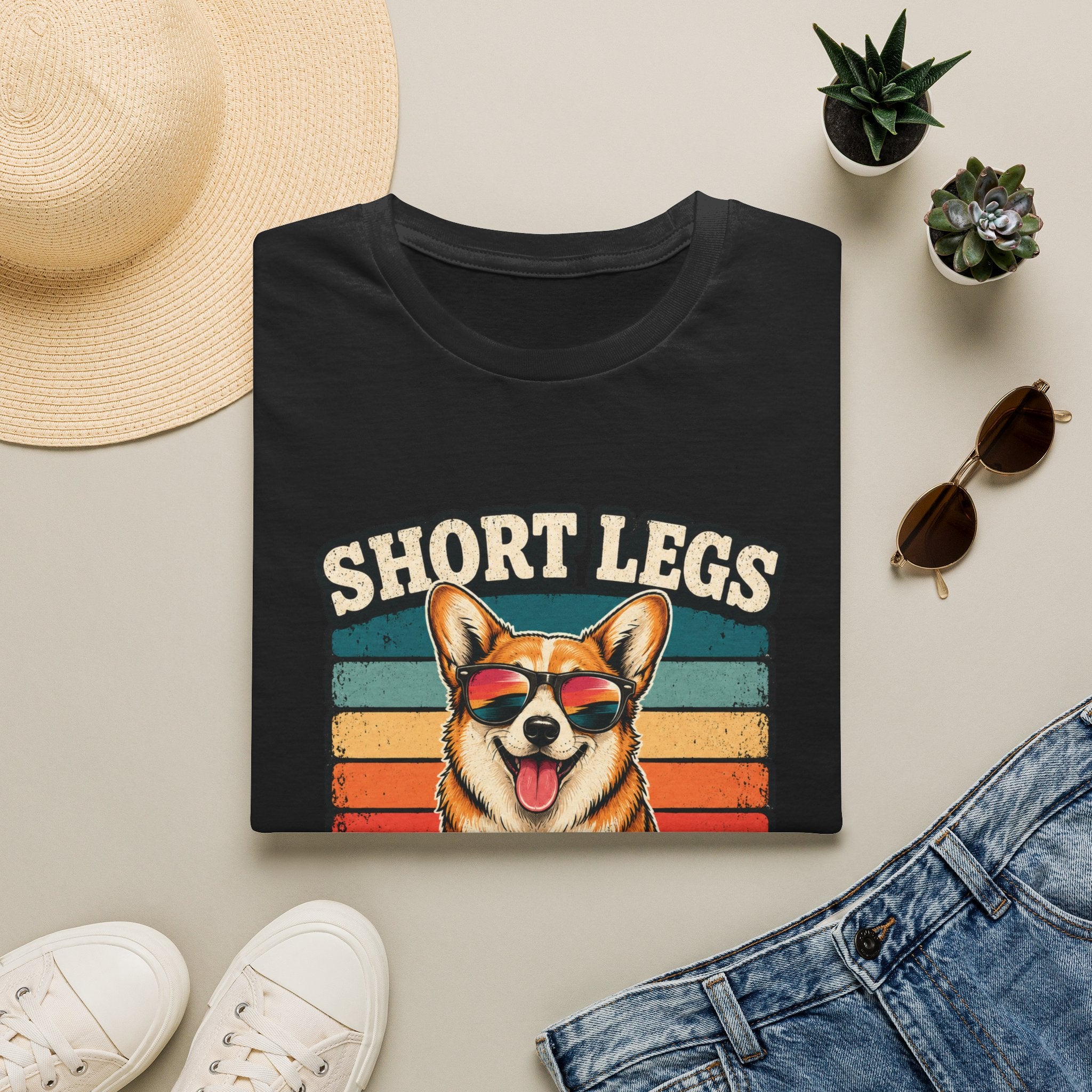 Corgi 'Short Legs, Big Attitude' T-Shirt