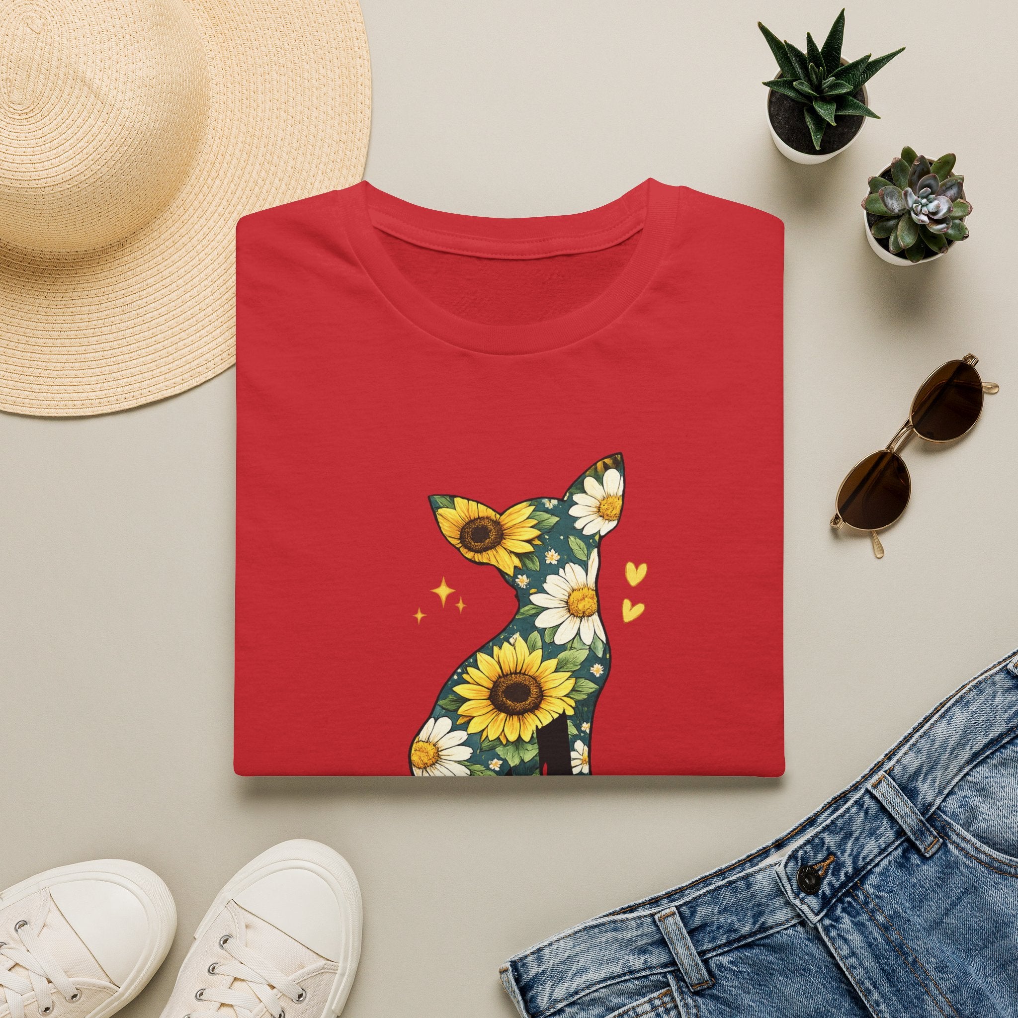 Sunflower Chihuahua Mama T-Shirt