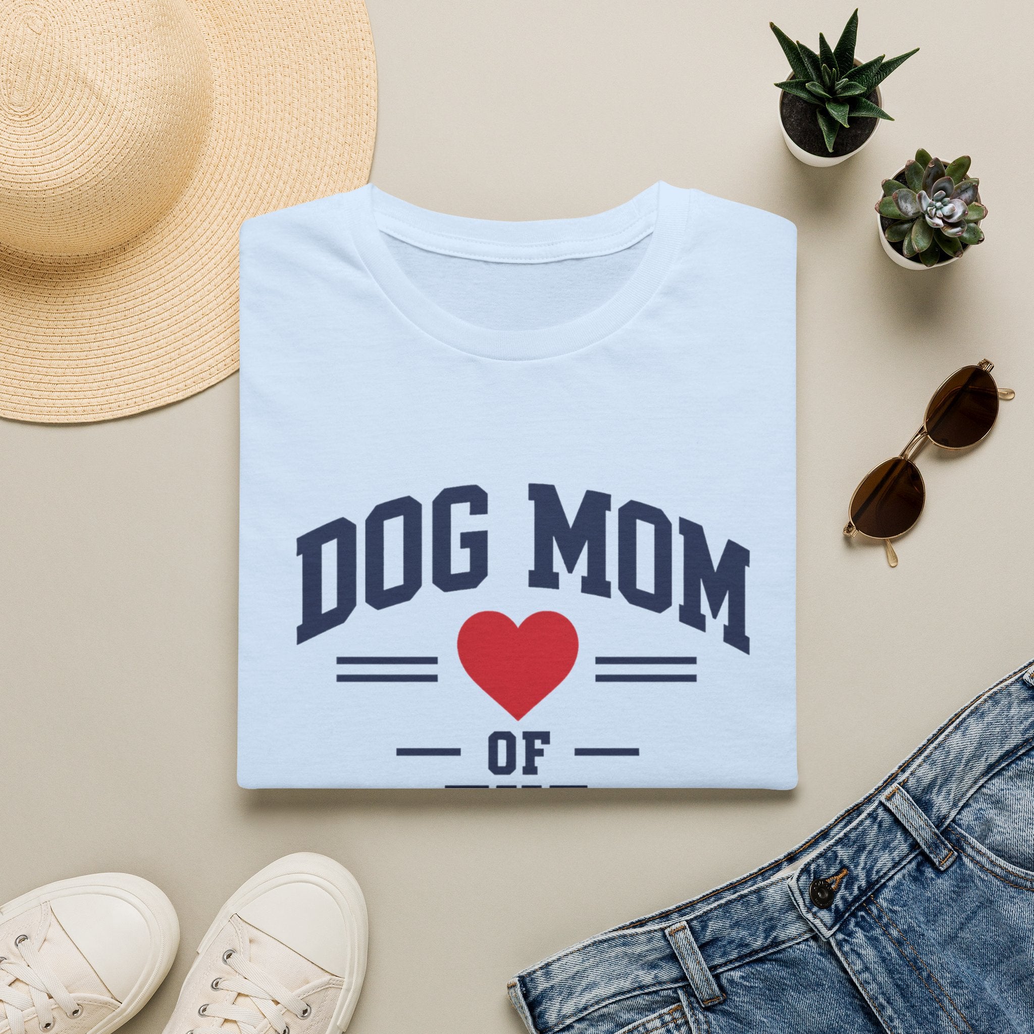Dog Mom of the Year Heart Graphic