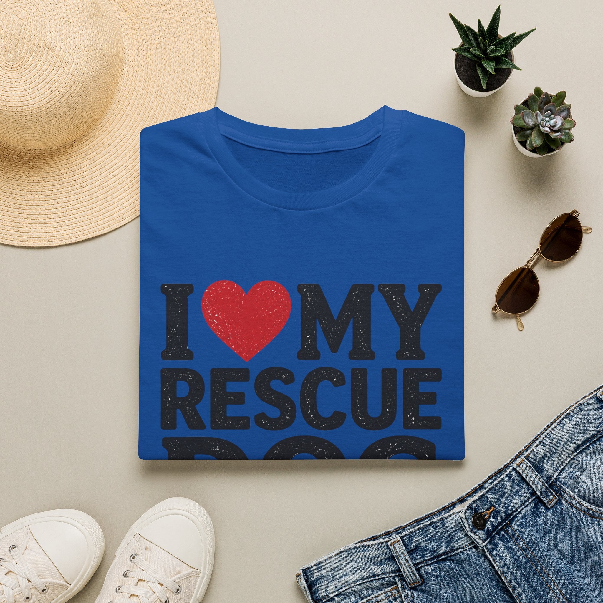 I Love My Rescue Dog T-Shirt