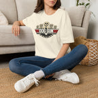 Dog Gun T-Shirt — Retro Patriotic Puppy Graphic Tee