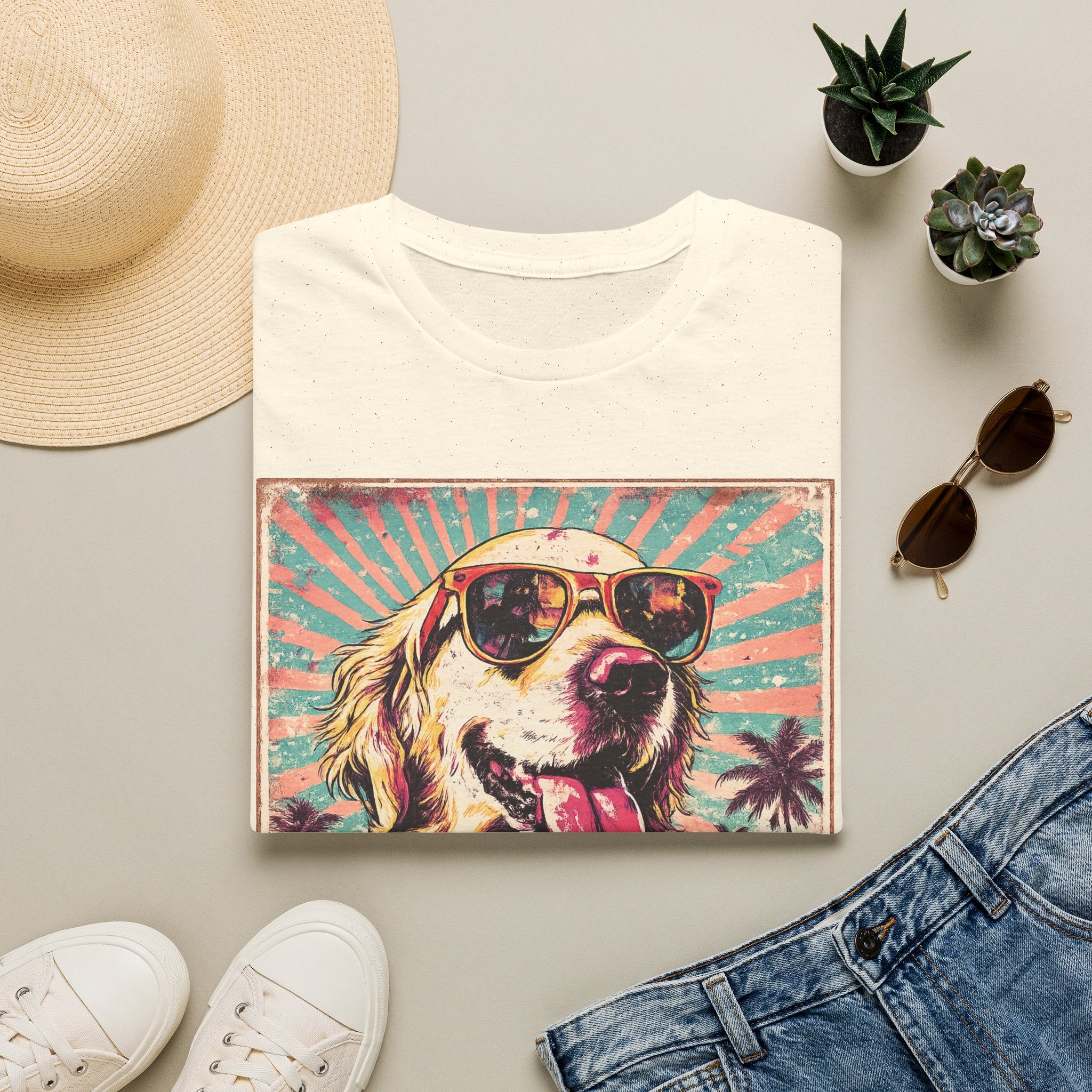 Golden Retriever Retro Tee — "In My Golden Era" Graphic T-Shirt