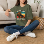 Short Legs Big Attitude T-Shirt — Retro Dachshund Dog Tee