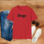 Dogs T-Shirt — Minimalist Dog Lover Tee