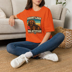Short Legs Big Attitude T-Shirt — Retro Dachshund Dog Tee