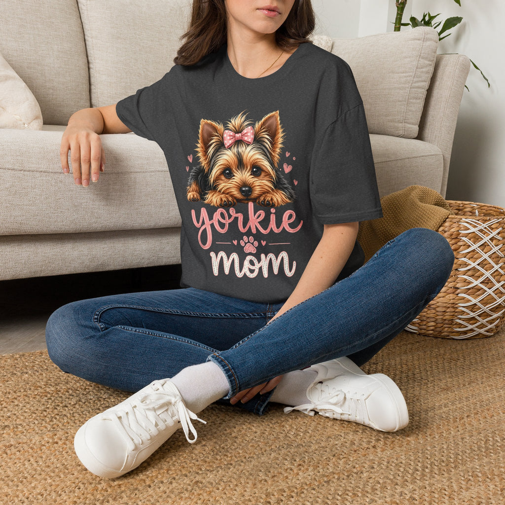 Yorkie Mom T-Shirt — Cute Yorkshire Terrier Puppy Tee