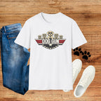 Dog Gun T-Shirt — Retro Patriotic Puppy Graphic Tee