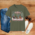 Walking in a Wiener Wonderland Forest Dogs Holiday Shirt