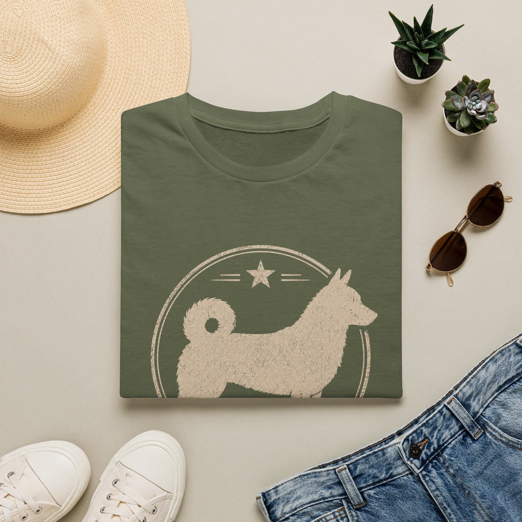 Swedish Vallhund Tee — Vintage Circle Logo Shirt for Dog Lovers