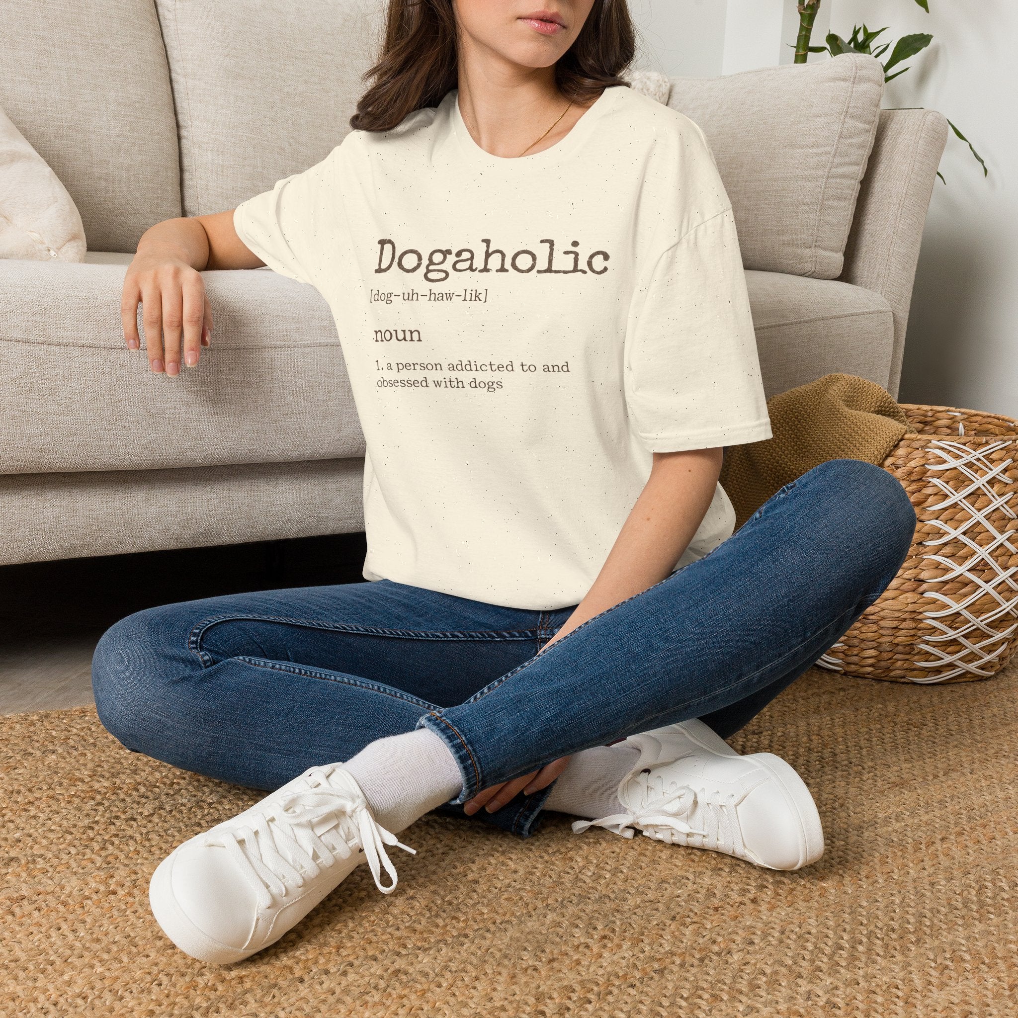 Dogaholic Definition Tee for Dog Lovers