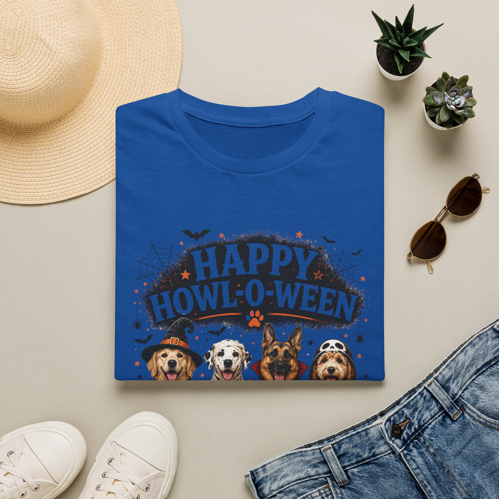 Happy Howl-O-Ween T-Shirt — Cute Dogs Halloween Graphic Tee