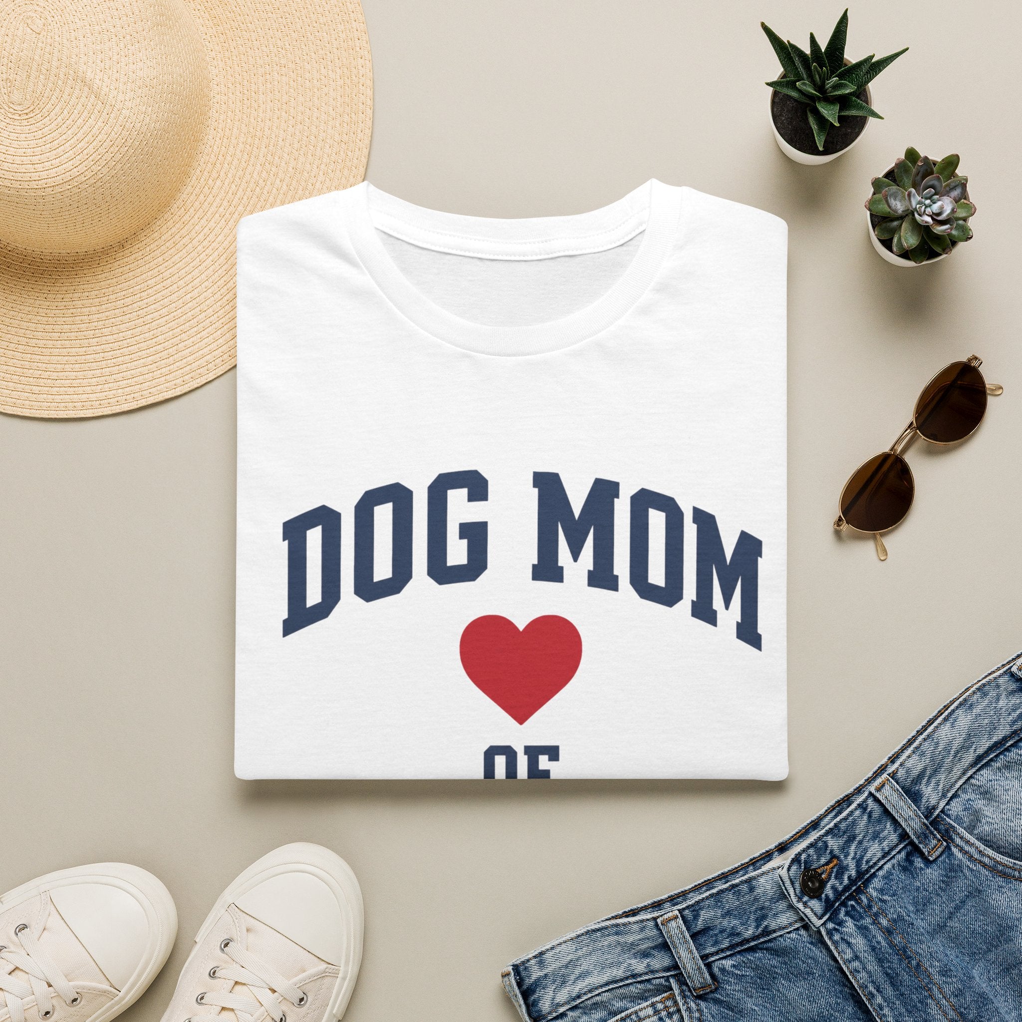 Dog Mom of the Year Heart Graphic