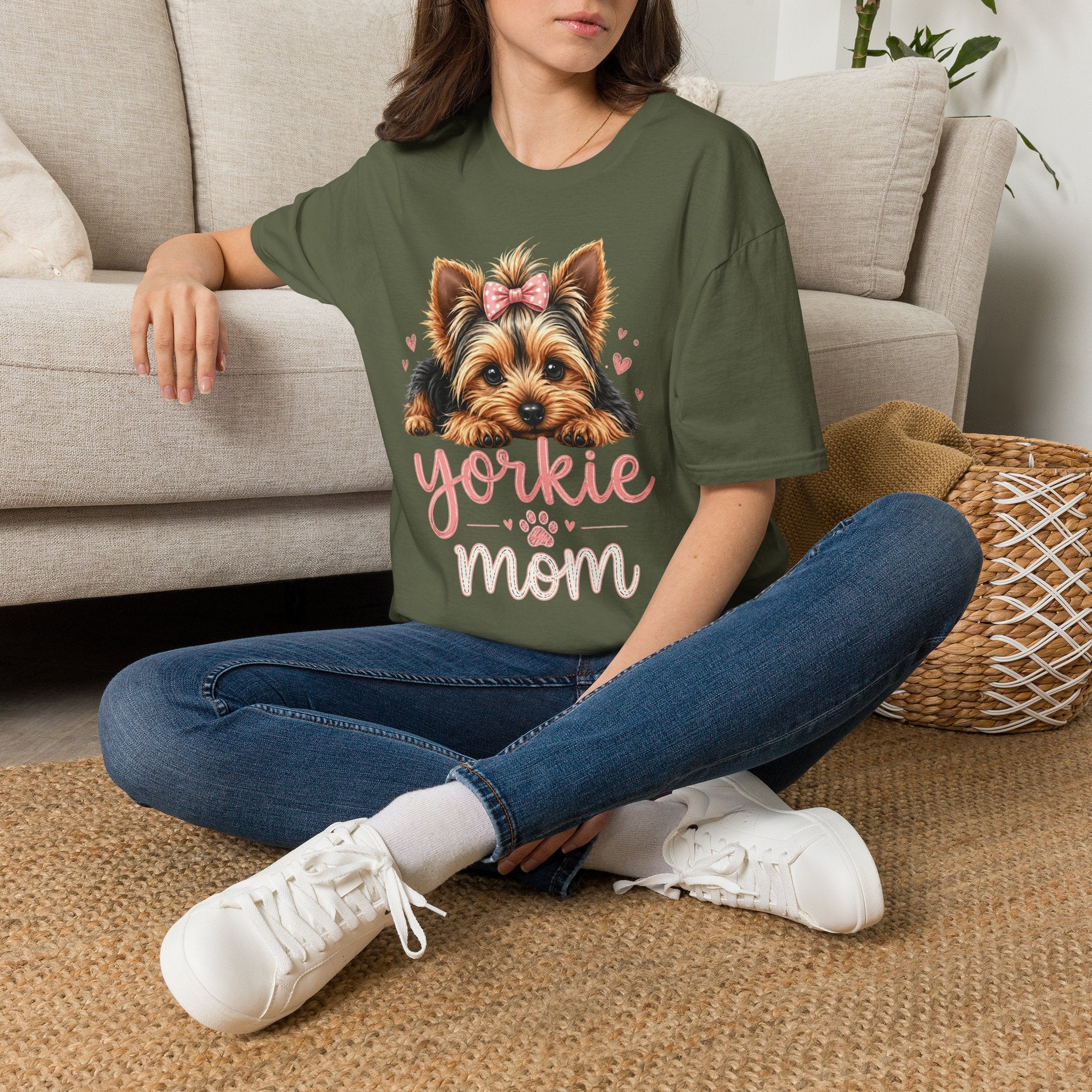 Yorkie Mom T-Shirt — Cute Yorkshire Terrier Puppy Tee
