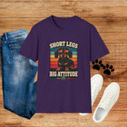 Short Legs Big Attitude T-Shirt — Retro Dachshund Graphic Tee