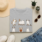 Ghost Dogs Halloween T-Shirt — Cute Puppy Ghosts with Pumpkin Design