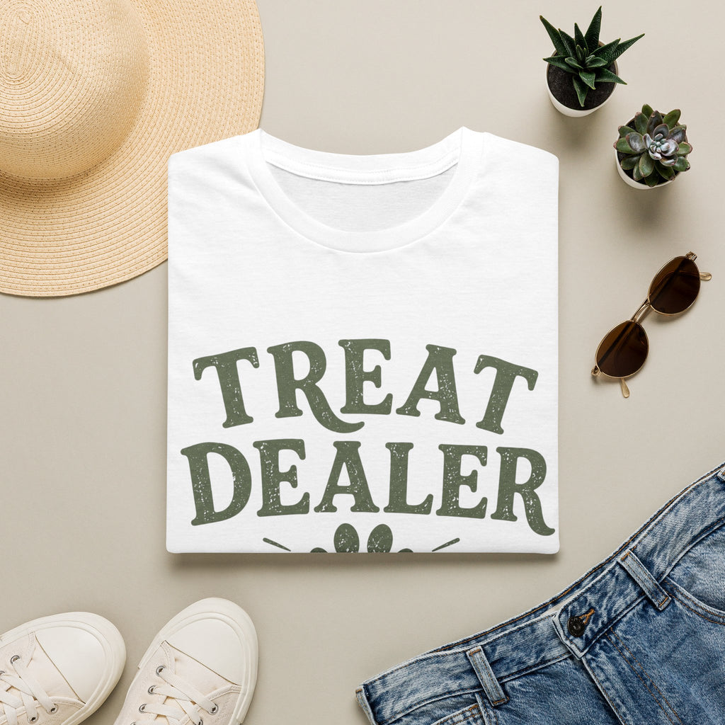 Treat Dealer T-Shirt — Funny Pet Treats Paw Print Tee for Dog & Cat Lovers