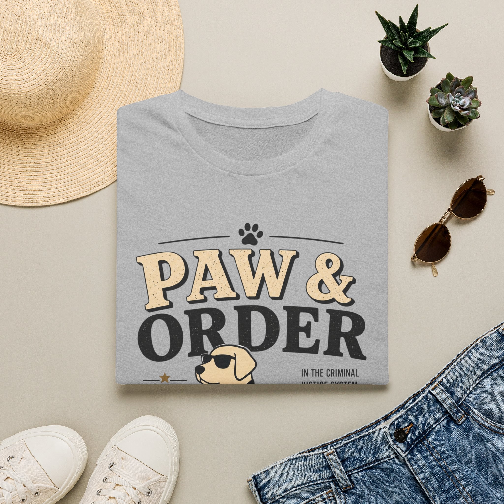 Paw & Order Dog T-Shirt — Funny Canine Pun Tee for Dog Lovers