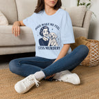 Dogs Make Me Feel Less Murdery Vintage Retro Dog Lover Tee