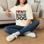 I Love My Rescue Dog T-Shirt