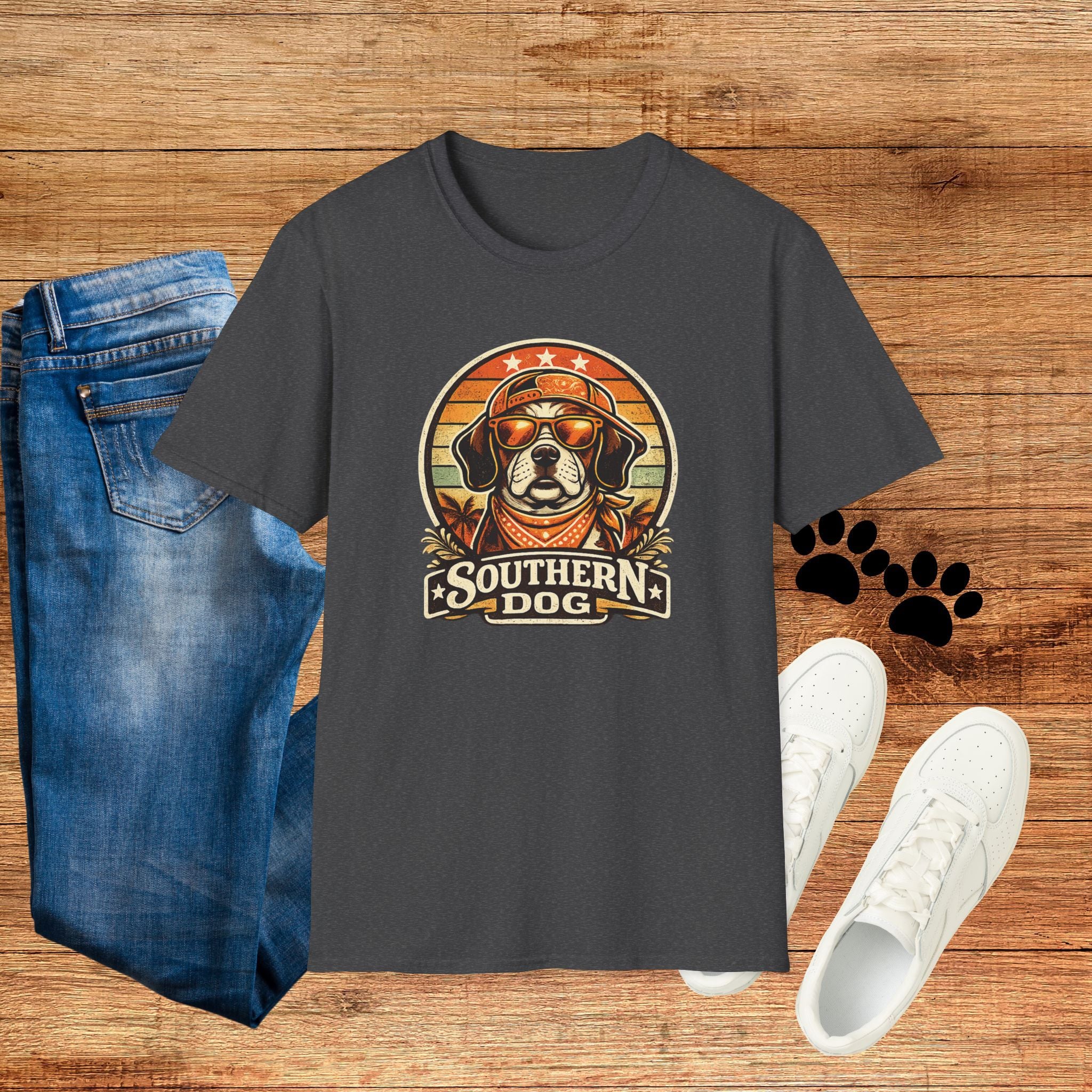 Southern Dog T-Shirt — Retro Sunglasses Beagle Graphic Tee