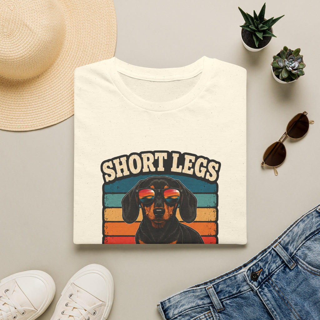 Short Legs Big Attitude T-Shirt — Retro Dachshund Graphic Tee