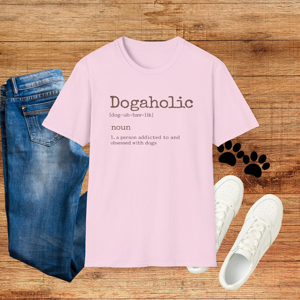 Dogaholic Definition Tee for Dog Lovers
