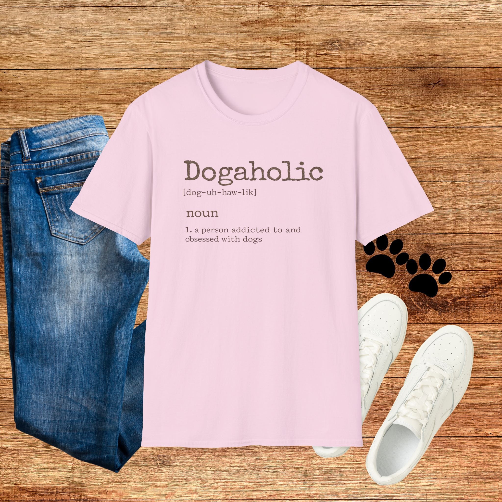 Dogaholic Definition Tee for Dog Lovers