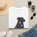 Patriotic Fireworks Dog T-Shirt — American Flag Labrador Graphic Tee