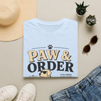 Paw & Order Dog T-Shirt — Funny Canine Pun Tee for Dog Lovers
