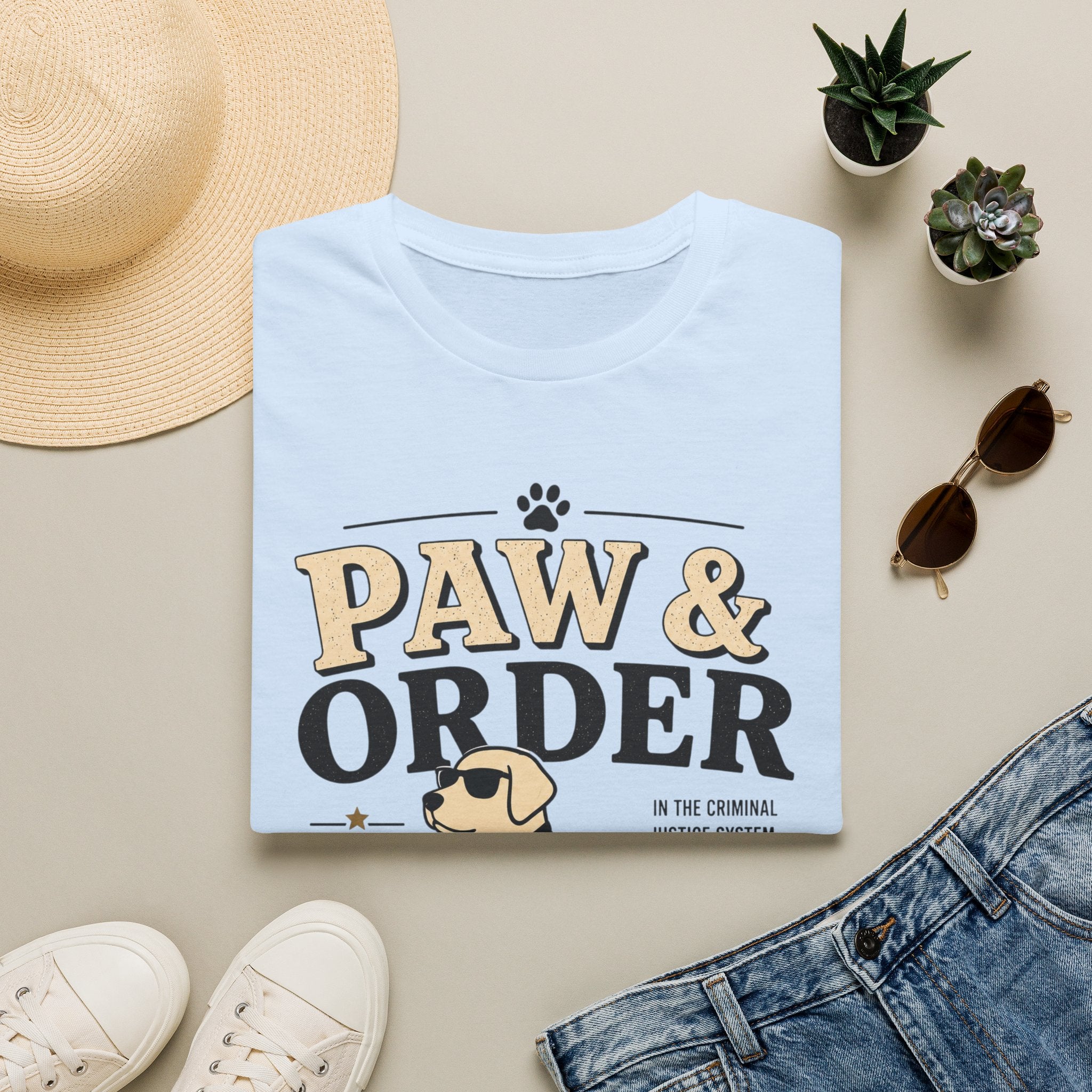 Paw & Order Dog T-Shirt — Funny Canine Pun Tee for Dog Lovers