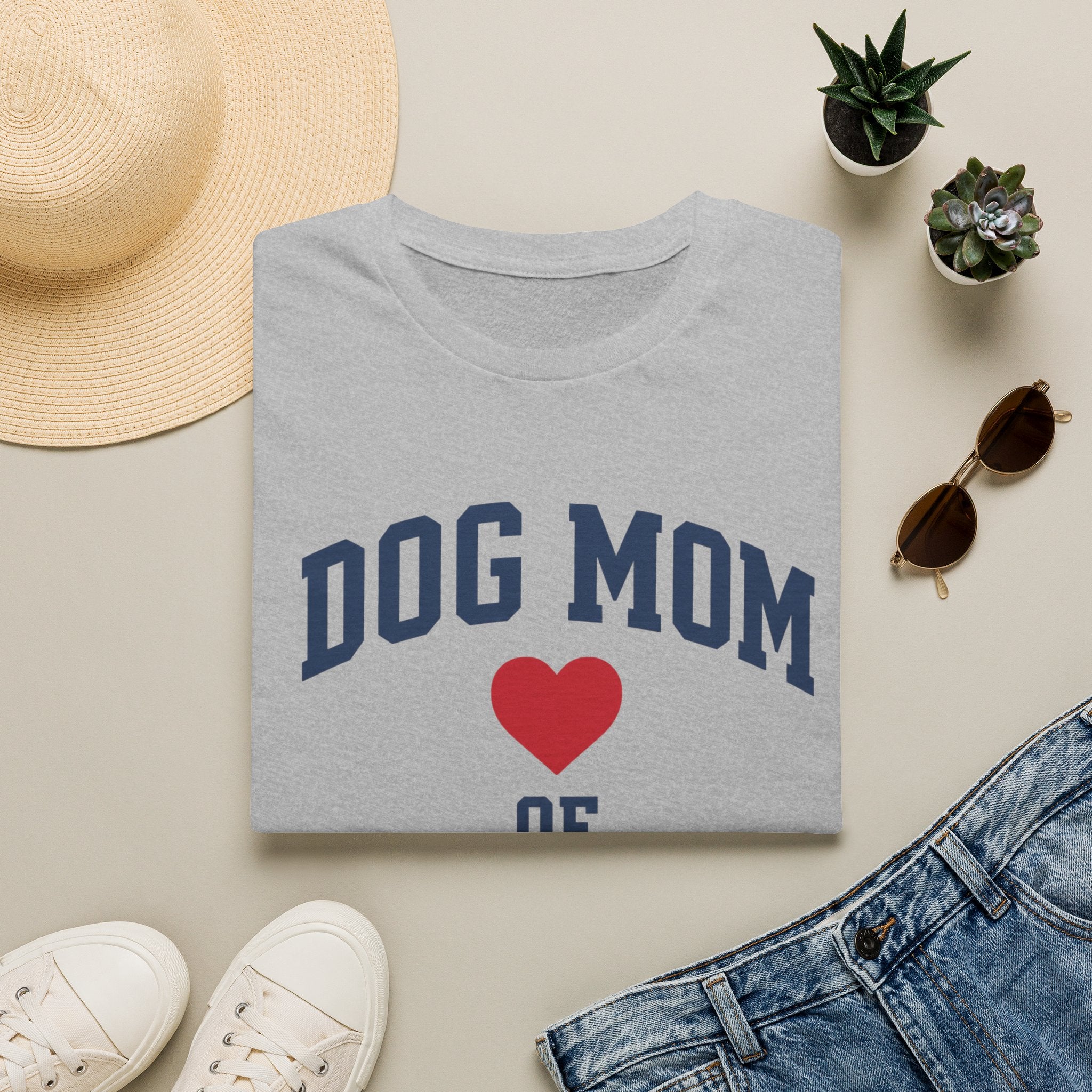 Dog Mom of the Year Heart Graphic